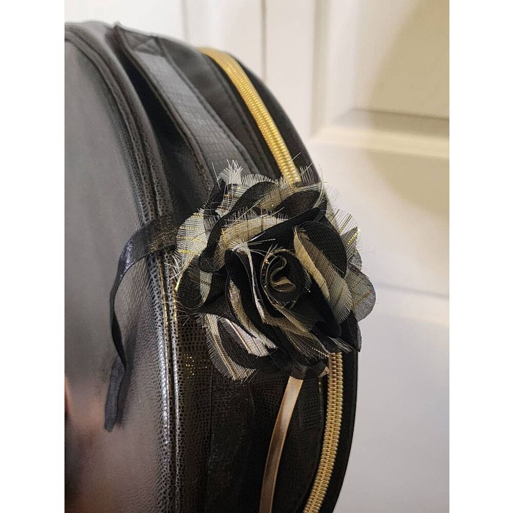 Lancome Paris Leather Train Case - Picture 3 of 5